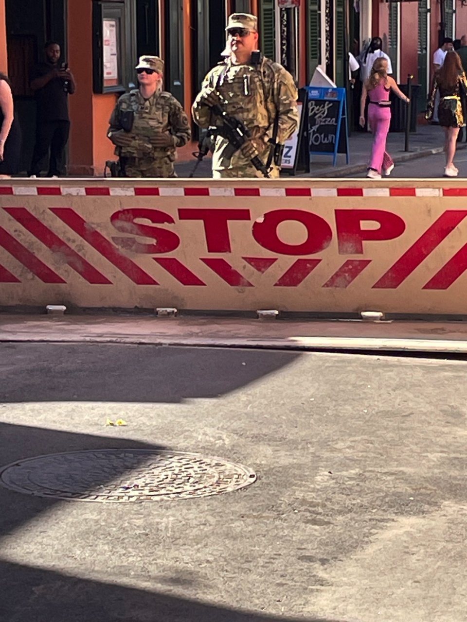 Military stop barricade